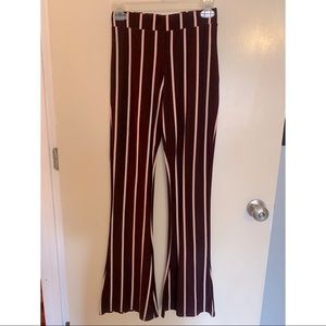 Pin stripe flare pants
